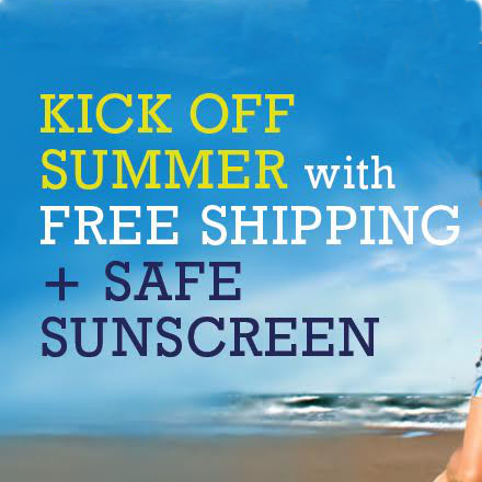 Free Shipping + Try Safe Sunscreen for $3
