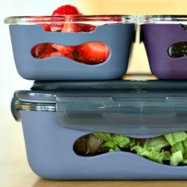 Glass Rectangular Food Containers