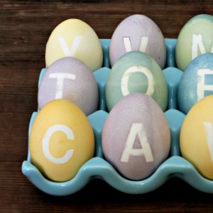 Monogrammed Easter Eggs